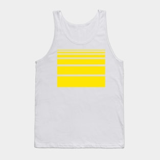 Stripes yellow Tank Top